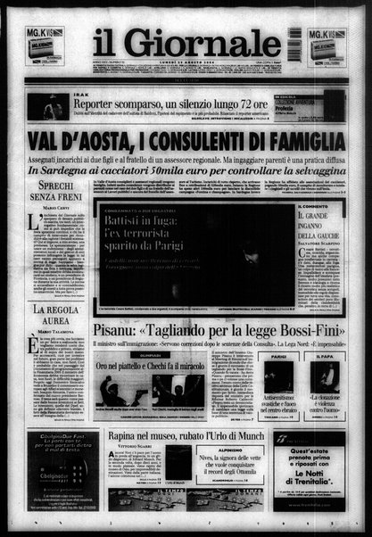 Il giornale del lunedi